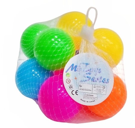 Set 10 pelotas de 6cms.