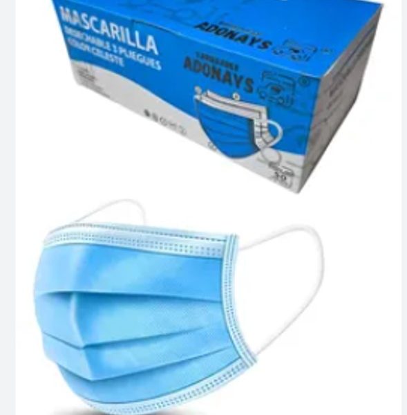 Mascarilla 50u 3 pliegues
