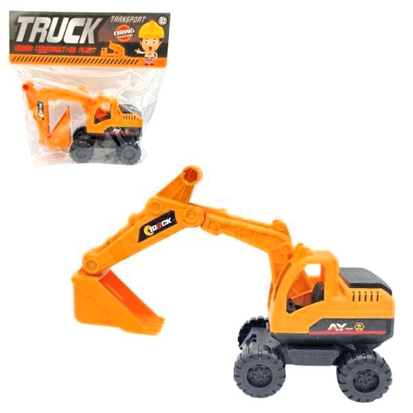 Excavadora en malla